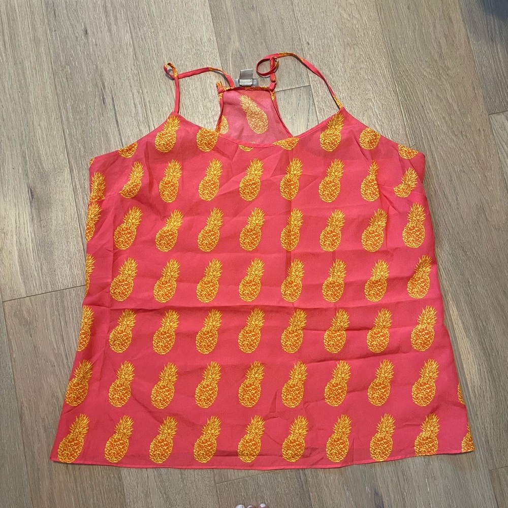 Jcrew pineapple tank